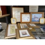 AN ASSORTMENT OF FRAMED PRINTS AND PICTURES