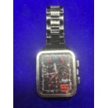 A GENTS RECTANGULAR FACED DOLCE AND GABBANA WRISTWATCH IN WORKING ORDER