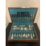A CANTEEN OF SILVER PLATED CUTLERY KINGS DESIGN 38 PIECES