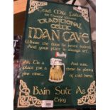 A TRADITIONAL CELTIC MAN CAVE SIGN