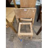TWO 1960s INFANT'S SCHOOL CHAIRS