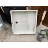 A LARGE SQUARE SHALLOW BELFAST SINK