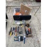 VARIOUS TOOLS - CHISELS, SCREWDRIVER ETC