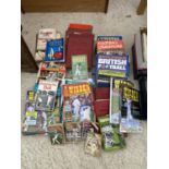 A LARGE QUANTITY OF SPORTING BOOKS AND ANNUALS TO MAINLY INCLUDE CRICKET AND FOOTBALL ETC