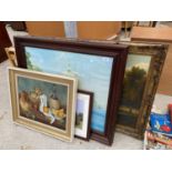 AN ASSORTMENT OF FRAMED PRINTS AND PICTURES