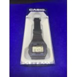 A BOXED CASIO DIGITAL WRIST WATCH IN WORKING ORDER