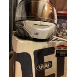 A SHOEI RAID II LANCE MOTORCYCLE HELMET BOXED SIZE 53-54CM