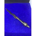 A SIAM STERLING SILVER LETTER OPENER WITH PRESENTATION BOX