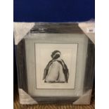 A GARY HODGES FRAMED PRINT 'JACKASS PENGUINS' LIMITED EDITION 437/850 WHOLESALE PRICE £105