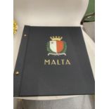 FIVE BINDERS OF MALTA, ONE EACH OF GERMANY, HUNGARY AND AUSTRIA