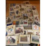A LARGE SELECTION OF FIRST DAY COVERS, STAMPS AND POSTCARDS