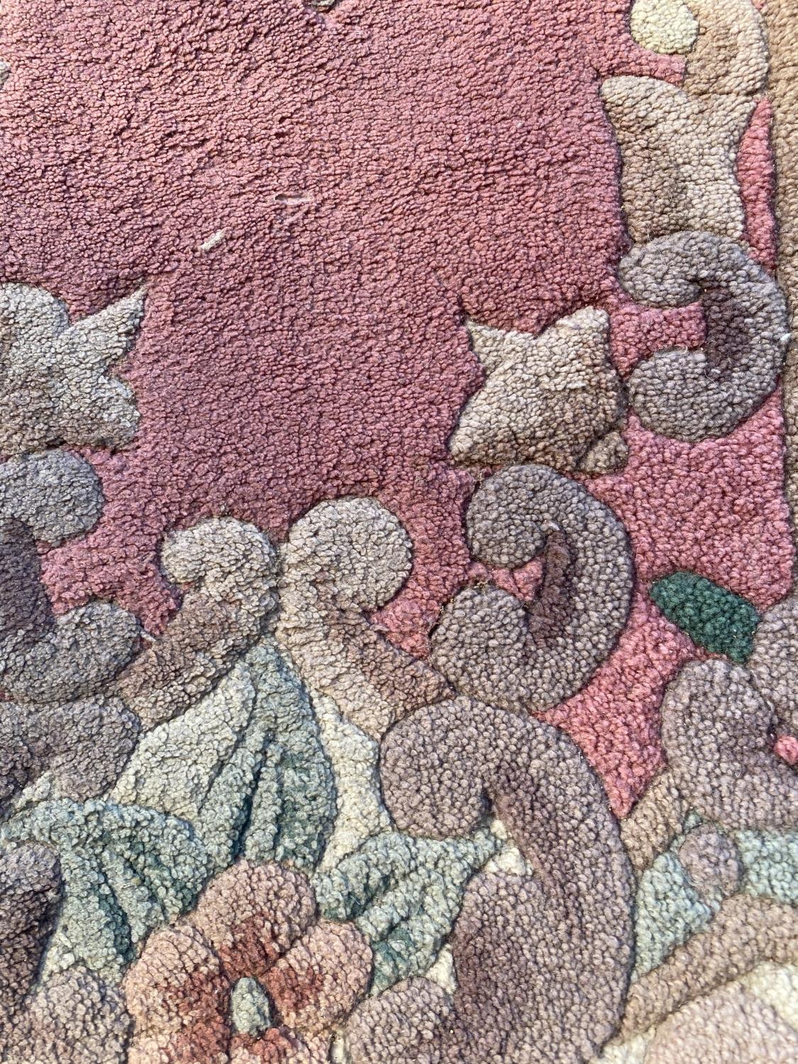 A PINK PATTERNED RUG (1480X750) - Image 3 of 3