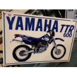 A YAMAHA TTR 600 METAL SIGN