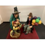 A ROYAL DOULTON 'THE MASK SELLER' HN 2103 AND 'THE BALLOON MAN' HN 1954