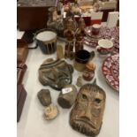 AN ASSORTMENT OF VARIOUS ITEMS TO INCLUDE STUDIO POTTERY ETC