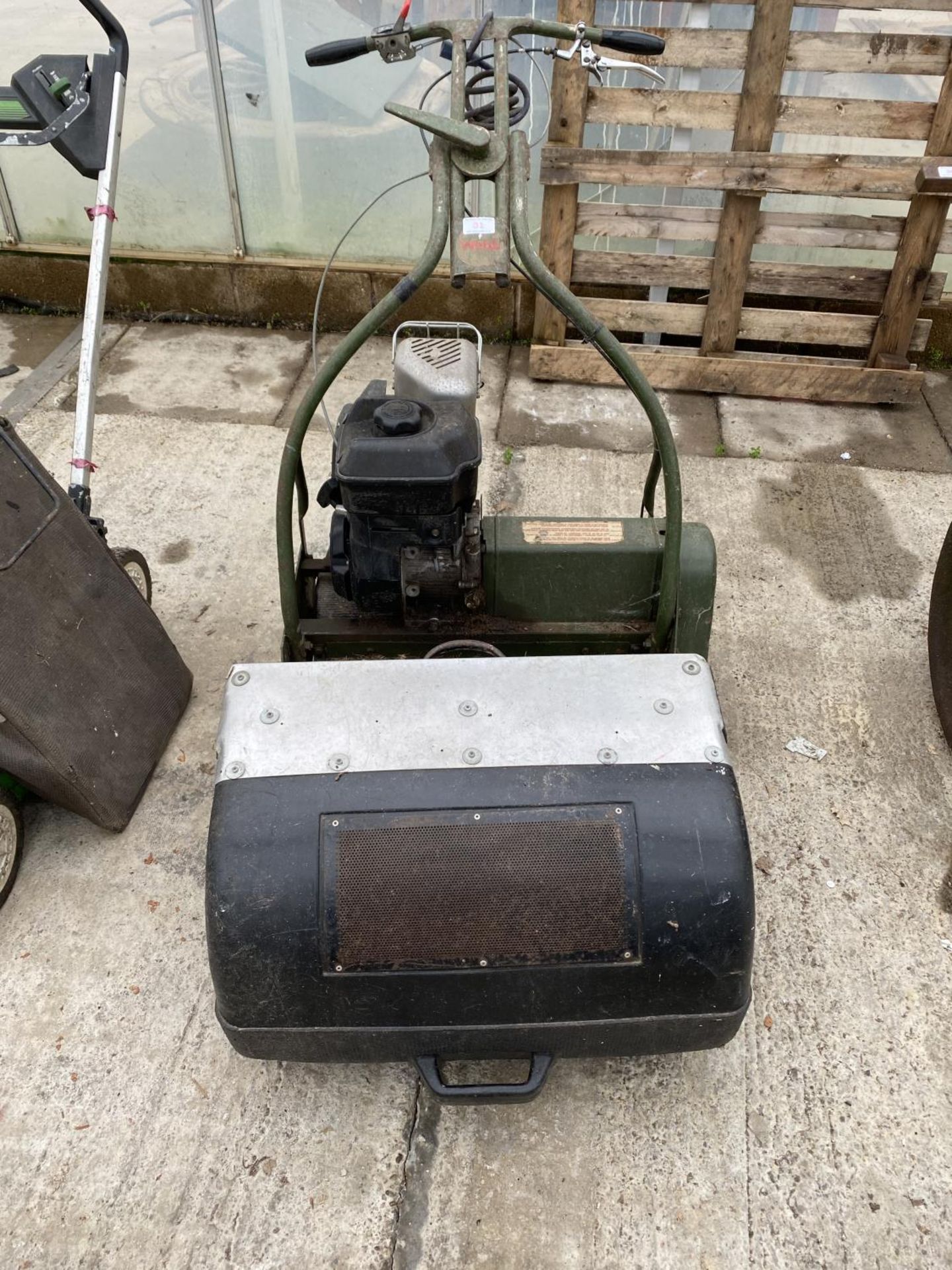 A VINTAGE WEBB LAWN MOWER WITH 5HP B&S ENGINE NO VAT, PROCEEDS TO CHARITY