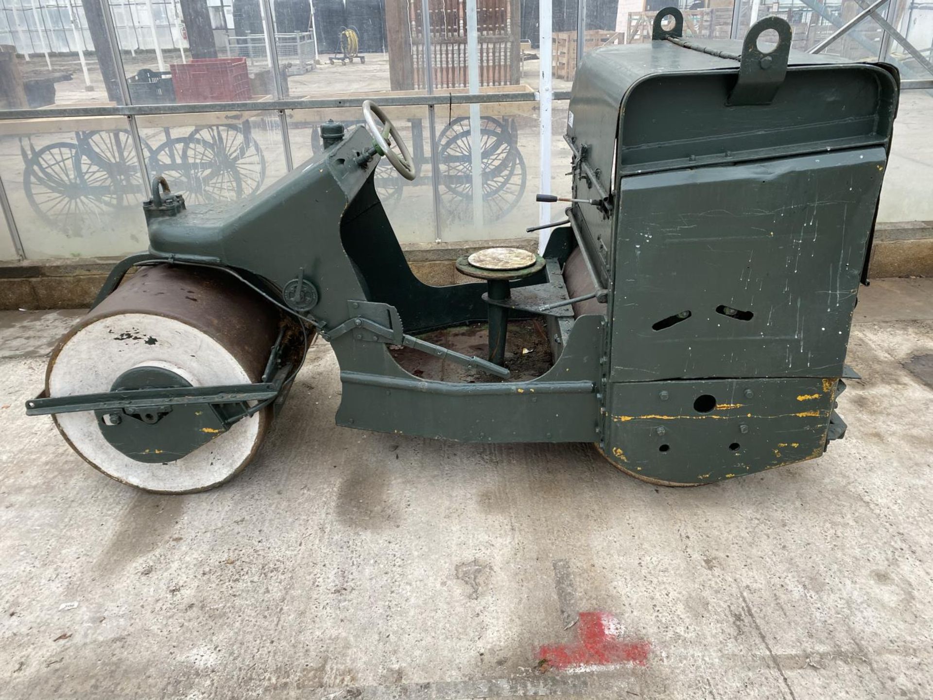 A TWO DRUM VIBRATING ROLLER EX. CRICKET CLUB WITH LONCIN 163CC GASOLINE ENGINE NO VAT PROCEEDS TO