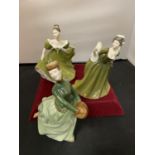 THREE ROYAL DOULTON FIGURINES (SECONDS) TO INCLUDE LYNNE, SIMONE AND GRACE
