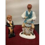 TWO ROYAL DOULTON FIGURINES (SECONDS) TO INCLUDE DAVID COPPERFIELD AND THE SILVERSMITH OF