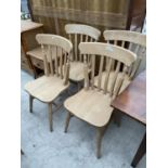 FOUR VICTORIAN STYLE KITCHEN CHAIRS