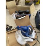 A SEALEY RECHARGABLE CAR POLISHER9NO CHARGER0 AND A DRAPER ELECTRIC CAR POLISHER