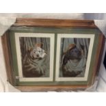 A FRAMED LIMITED EDITION PRINT OF DOGS BY T DOYLE