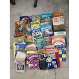 A LARGE COLLECTION OF SPORTING BOOKS TO MAINLY INCLUDE FOOTBALL AND CRICKET