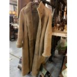 A LONG SHEEPSKIN COAT