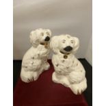 A PAIR OF BESWICK KING CHARLES SPANIELS