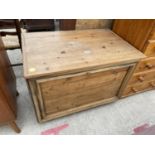 A PINE LINEN CHEST, 33x22"