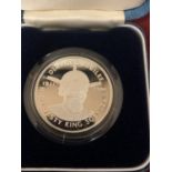 SWAZILAND 1981 25 EMALANGENI SILVER PROOF COIN ? KING SOBHUZA 11 DIAMOND JUBILEE . BOXED IN