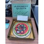 A VINTAGE JUDGMENT QUOITS GAME