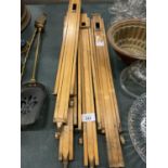 FOUR VINTAGE WOODEN STANDS