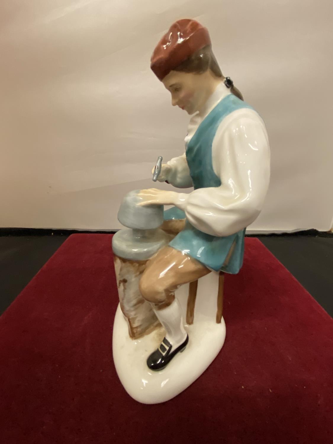 TWO ROYAL DOULTON FIGURINES (SECONDS) TO INCLUDE DAVID COPPERFIELD AND THE SILVERSMITH OF - Image 4 of 5