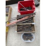 A LARGE QUANTITY OF ASSORTED DRILL BITS
