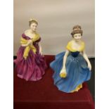 TWO ROYAL DOULTON FIGURINES TO INCLUDE ADRIENNE AND MELANIE HN 2271