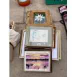 A LARRGE QUANTITY OF FRAMED PRINTS AND PICTURES