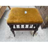 AN EDWARDIAN STOOL