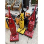 THREE HOOVER VACUUM CLEANERS TO INCLUDE TWO 2100W AND A 1400W