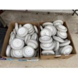 A LARGE QUANTITY OF PLASTIC WHEELS WITH 6" DIAMETER