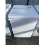 A WHITE UNDER COUNTER BLOMBERG FREEZER BELIEVED IN WORKING ORDER BUT NO WARRANTY