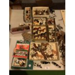 A LARGE COLLECTION OF BRITAINS ANIMAL FIGURES ETC