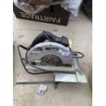 A MAKITA CIRCULAR SAW WITH 110V PLUG BELIEVED IN WORKING ORDER BUT NO WARRANTY