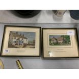 A PAIR OF FRAMED BROCKLEHURST AND WHISTON SILK EMBROIDERIES