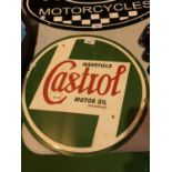 A VINTAGE ENAMEL 'CASTROL' MOTOR OIL SIGN