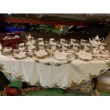 A VERY LARGE QUANTITY OF ROYAL ALBERT 'OLD COUNTRY ROSES' TO INCLUDE TEN TRIOS AND A BOXED