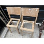 TWO 1960s INFANT'S SCHOOL CHAIRS