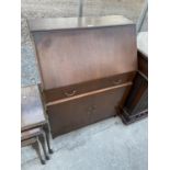 A RETRO TEAK BUREAU, 30" WIDE