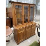 A MODERN PINE 'MR COPPERFIELDS' KITCHEN DRESSER, 52" WIDE