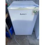 A WHITE LEC UNDERCOUNTER FRIDGE, BELIEVED IN WORKING ORDER BUT NO WARRANTY